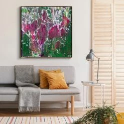 L ART "ROSE BUDS" CANVAS ART
