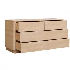 MOES ROUND OFF DRESSER: OAK