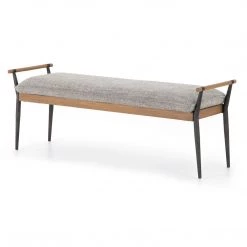 FOUR HANDS ROWEN BENCH: THAMES RAVEN