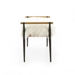 FOUR HANDS Furniture ROWEN MONGOLIAN CREAM FUR BENCH 9 FOUR HANDS Furniture ROWEN MONGOLIAN CREAM FUR BENCH