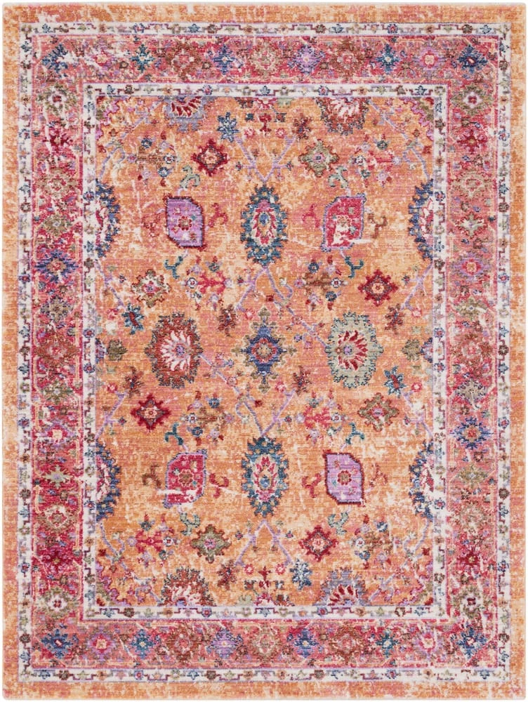 SURYA MAGGIE RUG: PEACH MULTI 2 SURYA MAGGIE RUG: PEACH MULTI