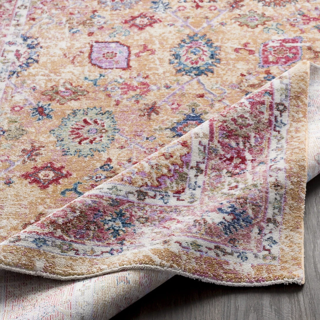 SURYA MAGGIE RUG: PEACH MULTI 4 SURYA MAGGIE RUG: PEACH MULTI