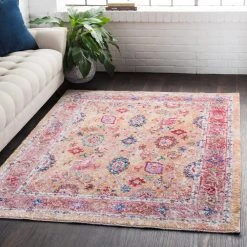 SURYA MAGGIE RUG: PEACH MULTI