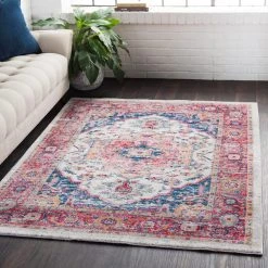 SURYA MALISA RUG: CORAL MULTI