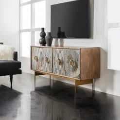 HOOKER RUSSELL BONE INLAY CREDENZA
