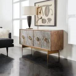 HOOKER RUSSELL BONE INLAY CREDENZA