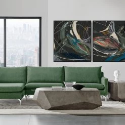 URBIA RUSSO LAF/RAF SECTIONAL: ICON DARK GREEN