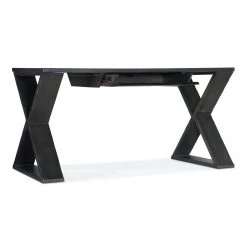 HOOKER RUSTIC BLACK X-BASE WRITING DESK
