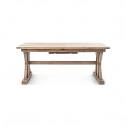 FOUR HANDS Kitchen + Dining RUSTIC FARMHOUSE EXTENDABLE DINING TABLE