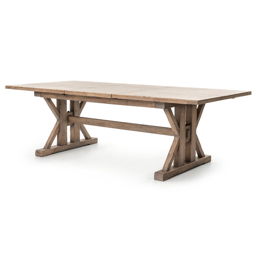 FOUR HANDS Kitchen + Dining RUSTIC FARMHOUSE EXTENDABLE DINING TABLE 3 FOUR HANDS Kitchen + Dining RUSTIC FARMHOUSE EXTENDABLE DINING TABLE