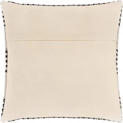SURYA RYDER BLACK + IVORY STRIPE KNIT PILLOW