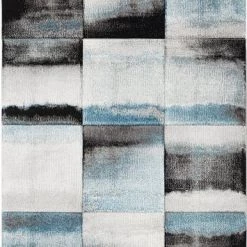 SURYA PASCALA RUG: OCEAN, BLACK