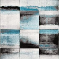 SURYA PASCALA RUG: OCEAN, BLACK