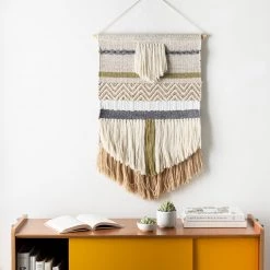 SURYA SAHASA KHAKI + OLIVE WALL TAPESTRY