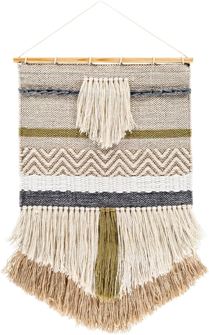 SURYA SAHASA KHAKI + OLIVE WALL TAPESTRY 1 SURYA SAHASA KHAKI + OLIVE WALL TAPESTRY