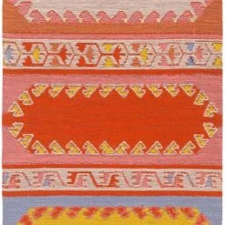 SURYA Rug VIDJA OUTDOOR KILIM: POPPY