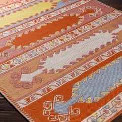 SURYA Rug VIDJA OUTDOOR KILIM: POPPY