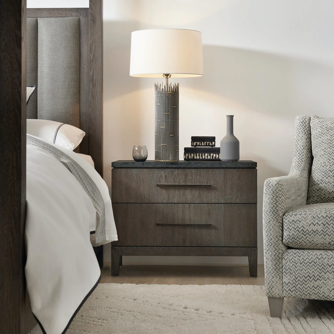 HOOKER Furniture SAN MARCOS BLUESTONE TOP NIGHTSTAND 3 HOOKER Furniture SAN MARCOS BLUESTONE TOP NIGHTSTAND