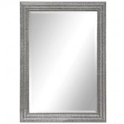 UTTERMOST SANDRINE TEXTURED SILVER LEAF MIRROR