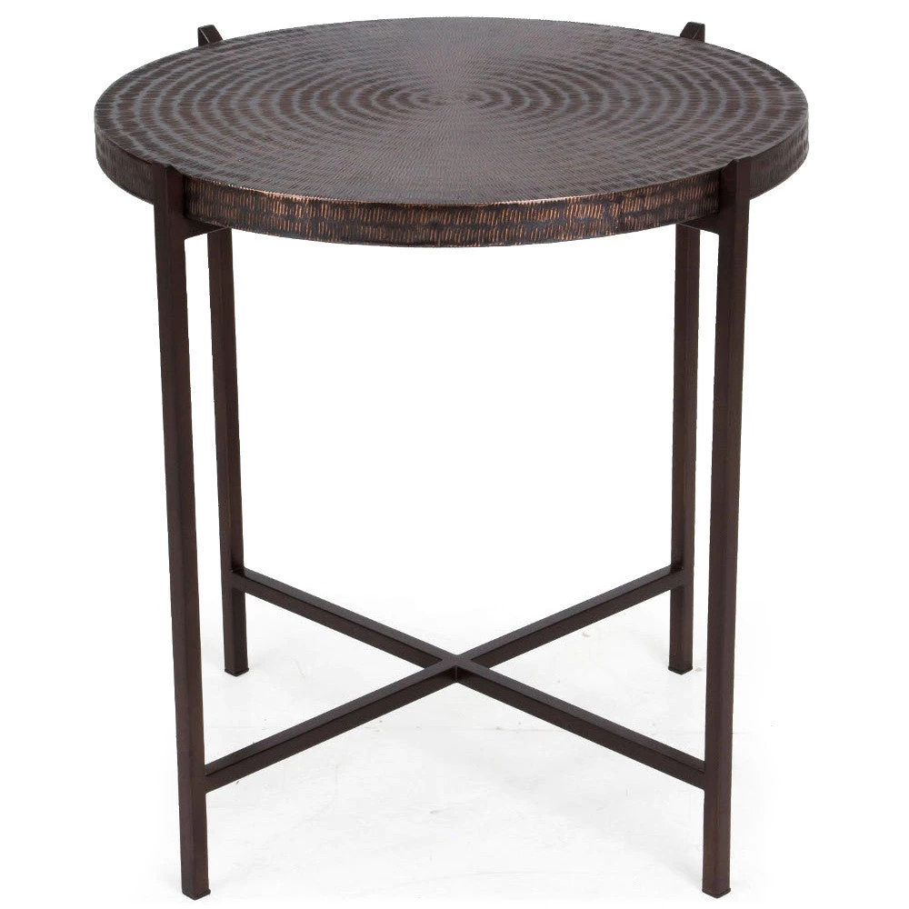 URBIA Living Room SANSKRIT HAMMERED COPPER END TABLE 1 URBIA Living Room SANSKRIT HAMMERED COPPER END TABLE