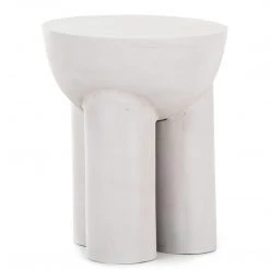 FOUR HANDS SANTE END TABLE: MATTE WHITE Furniture