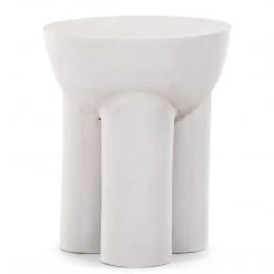 FOUR HANDS SANTE END TABLE: MATTE WHITE Furniture