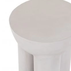 FOUR HANDS SANTE END TABLE: MATTE WHITE Furniture