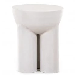 FOUR HANDS SANTE END TABLE: MATTE WHITE Furniture
