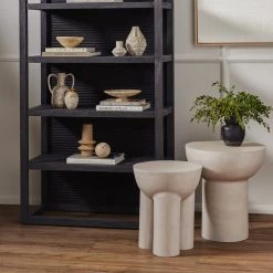 FOUR HANDS SANTE END TABLE: MATTE WHITE Furniture