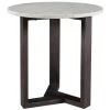 MOES SATWARIA MARBLE TOP SIDE TABLE