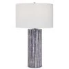 UTTERMOST SAYLOR COBALT STRIPED CERAMIC LAMP Lighting