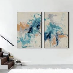 L ART "SCRAPPY II" CANVAS ART