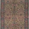 SURYA ANJA PRINTED JUTE RUG: PINK MULTI