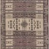 SURYA AVIVA PRINTED JUTE RUG: EGGPLANT
