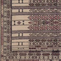 SURYA AVIVA PRINTED JUTE RUG: EGGPLANT