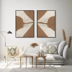 L ART Wall Art "SEPIA ARROW" CANVAS ART