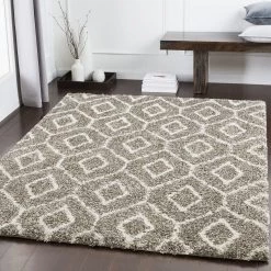 SURYA JENDAY SHAG: TAUPE Rug 6 SURYA JENDAY SHAG: TAUPE Rug