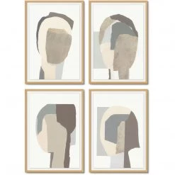 L ART "SHADOWS" GLASS FRAMED ART SERIES