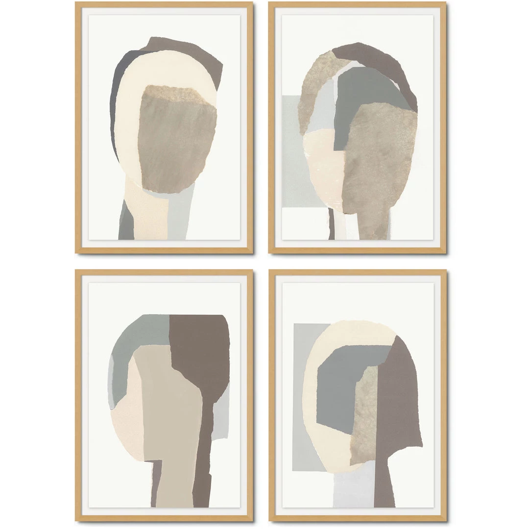 L ART "SHADOWS" GLASS FRAMED ART SERIES 1 L ART "SHADOWS" GLASS FRAMED ART SERIES