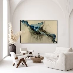 L ART Wall Art "SHARP UNDERCURRENT" CANVAS ART