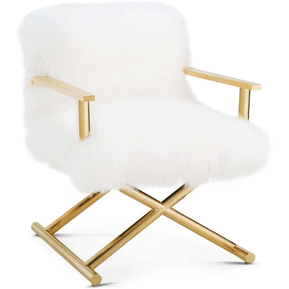 TOV SHEEPSKIN SHAG DIRECTOR’S CHAIR Living Room 3 TOV SHEEPSKIN SHAG DIRECTOR’S CHAIR Living Room