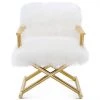 TOV SHEEPSKIN SHAG DIRECTOR’S CHAIR Living Room