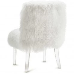TOV SHERPA SHAG SLIPPER CHAIR