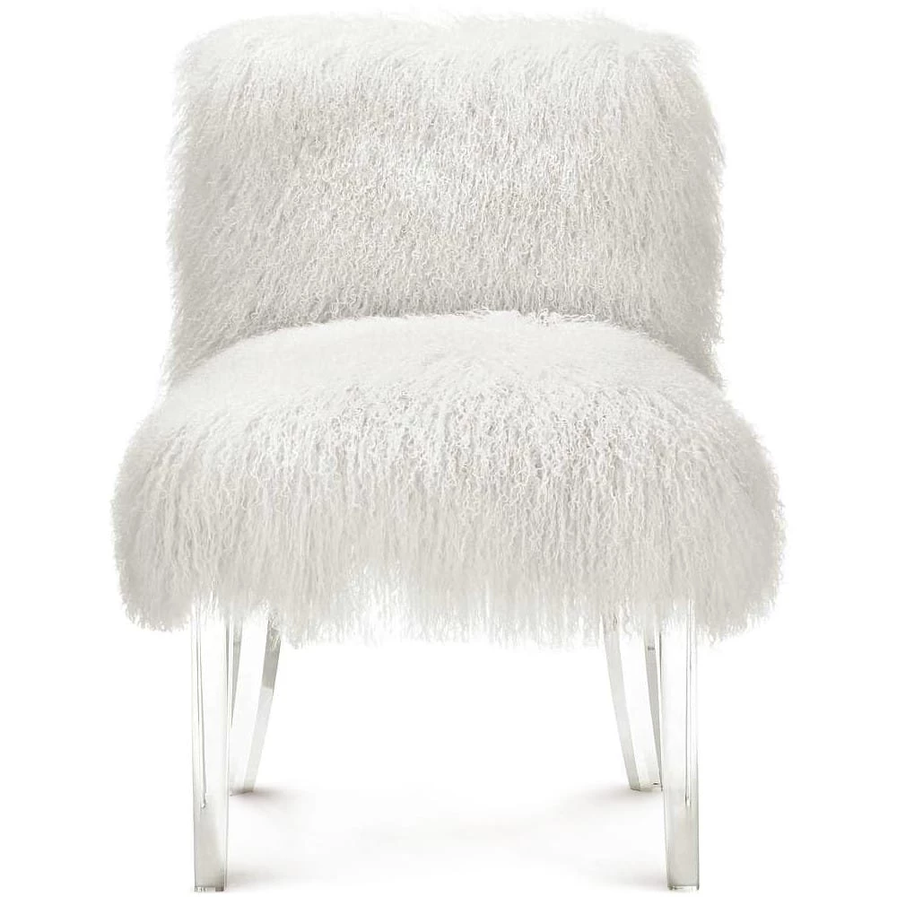 TOV SHERPA SHAG SLIPPER CHAIR 1 TOV SHERPA SHAG SLIPPER CHAIR