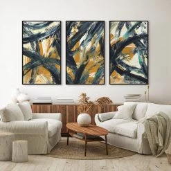 L ART Wall Art "SHIFTING LANES" CANVAS ART