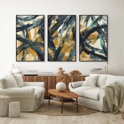 L ART "SHIFTING LANES" CANVAS ART