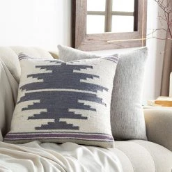 SURYA SHONA PILLOW: DENIM, PURPLE Pillows + Decor