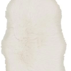 SURYA SHEEPSKIN HIDE RUG: WHITE