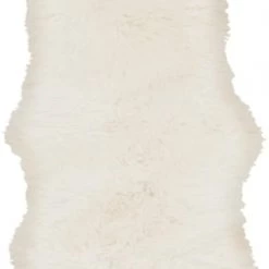 SURYA SHEEPSKIN HIDE RUG: WHITE