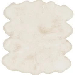 SURYA SHEEPSKIN HIDE RUG: WHITE